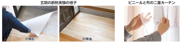 玄関の断熱実験