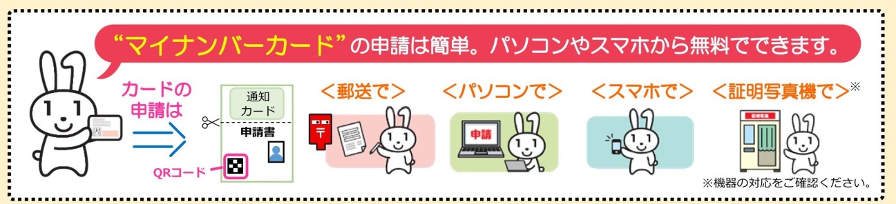 マイナンバーカード申請の流れ