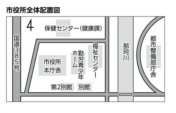 市役所全体配置図画像